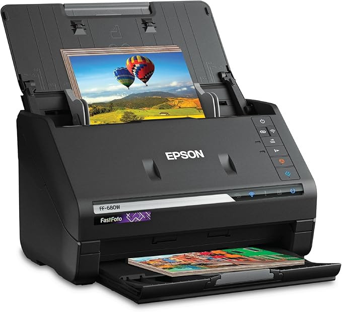 Epson FastFoto FF-680W Wireless High-Speed Photo and Document Scanning System, Black | Amazon (US)