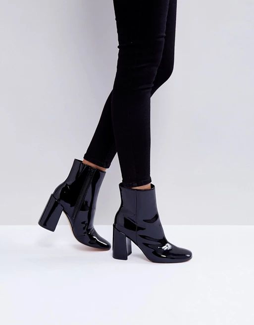 ASOS ENGAGE Patent Ankle Boots | ASOS US