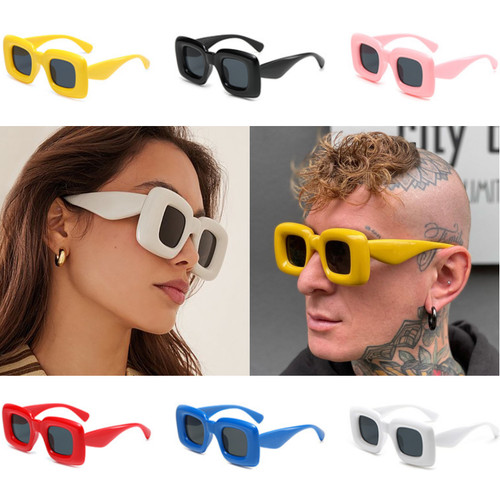 Fashion Oversized Thick Frame Square Sunglasses Mens Women Hip Hop Shade Glasses | eBay UK