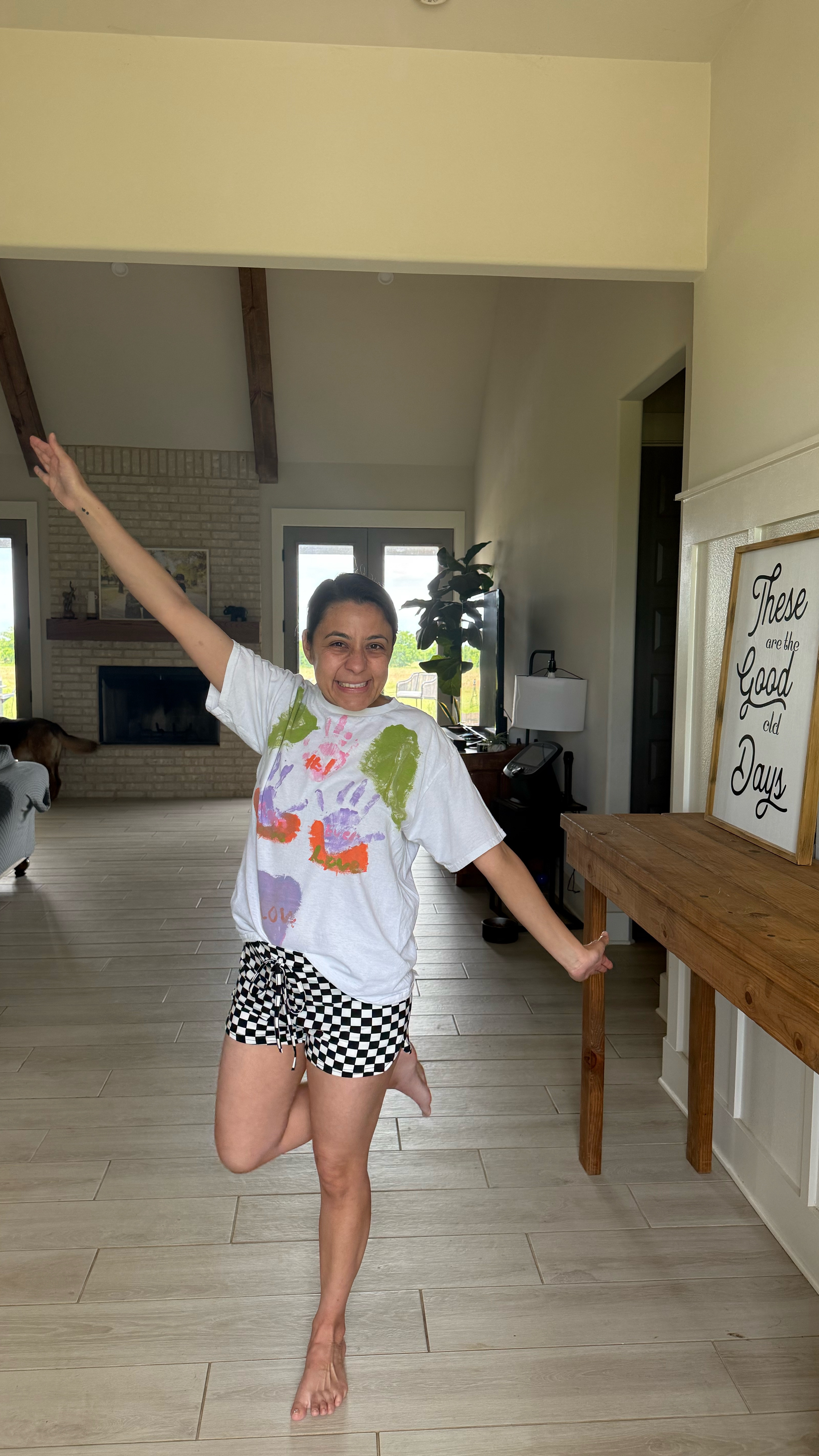 Mother’s Day OOTD. Sorry I can’t link the exact shirt 😢 It’s a ONE OF A KIND 🥰 Shorts are linked. I’m wearing a small.

#LTKPetite #LTKSeasonal #LTKFamily