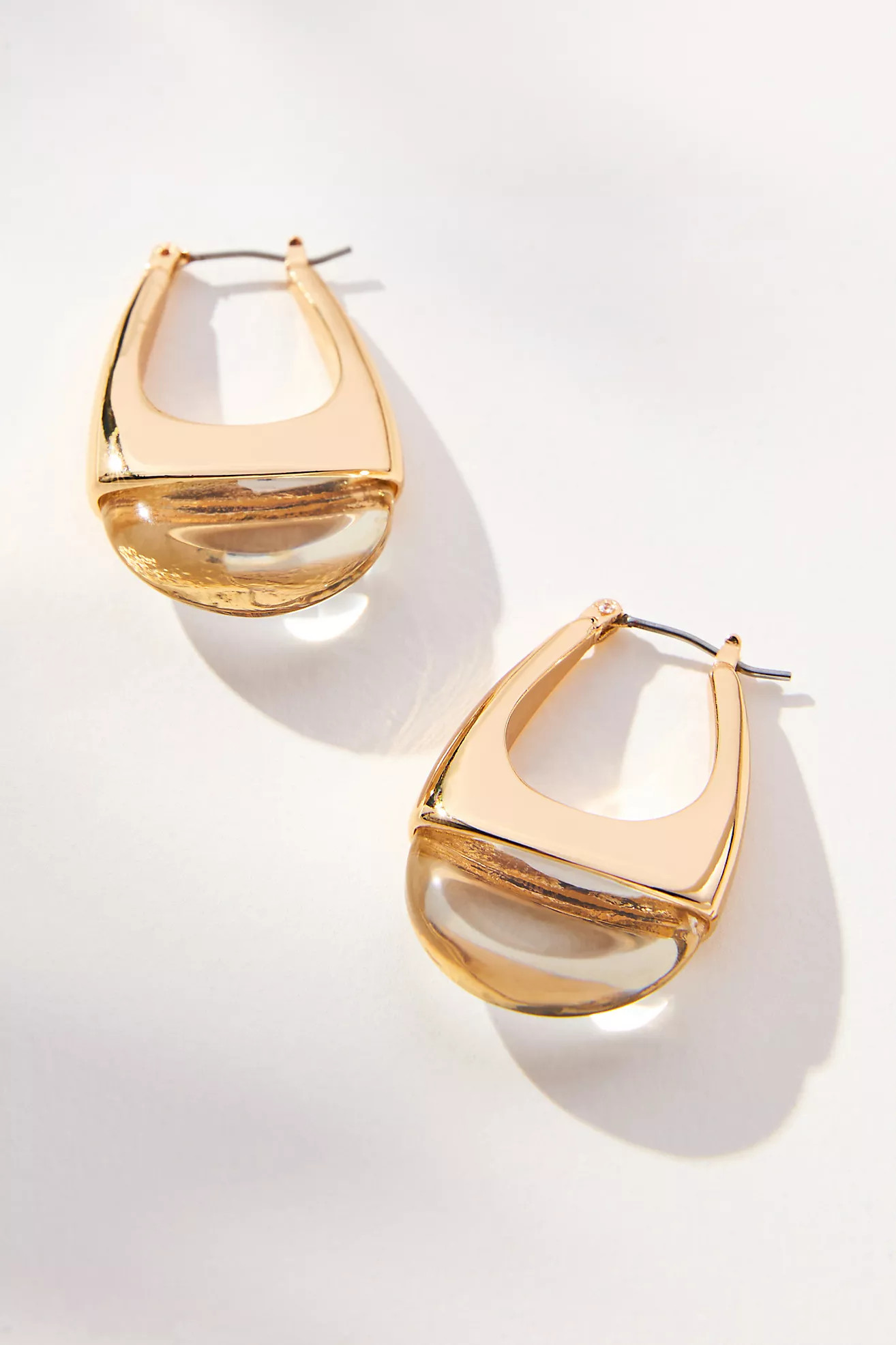 Resin Huggie Hoop Earrings | Anthropologie (US)
