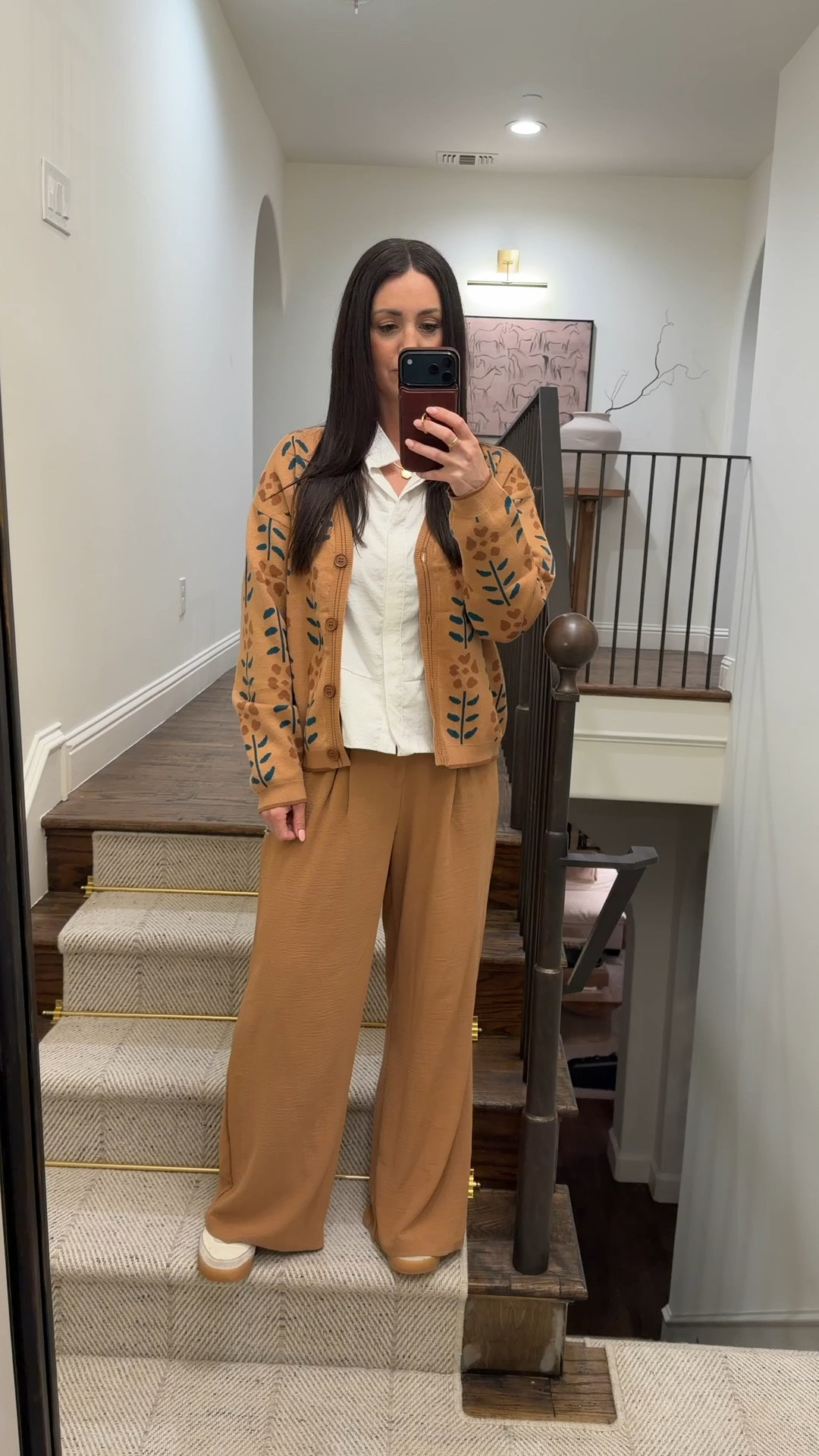 Casual but chic spring outfit - these wrinkle free pants are amazing, the white shirt is one of my most worn items right now and this cute floral cardigan is perfect for spring! Comes in lots of colors! 

#LTKootd #LTKSeasonal #LTKOver40
