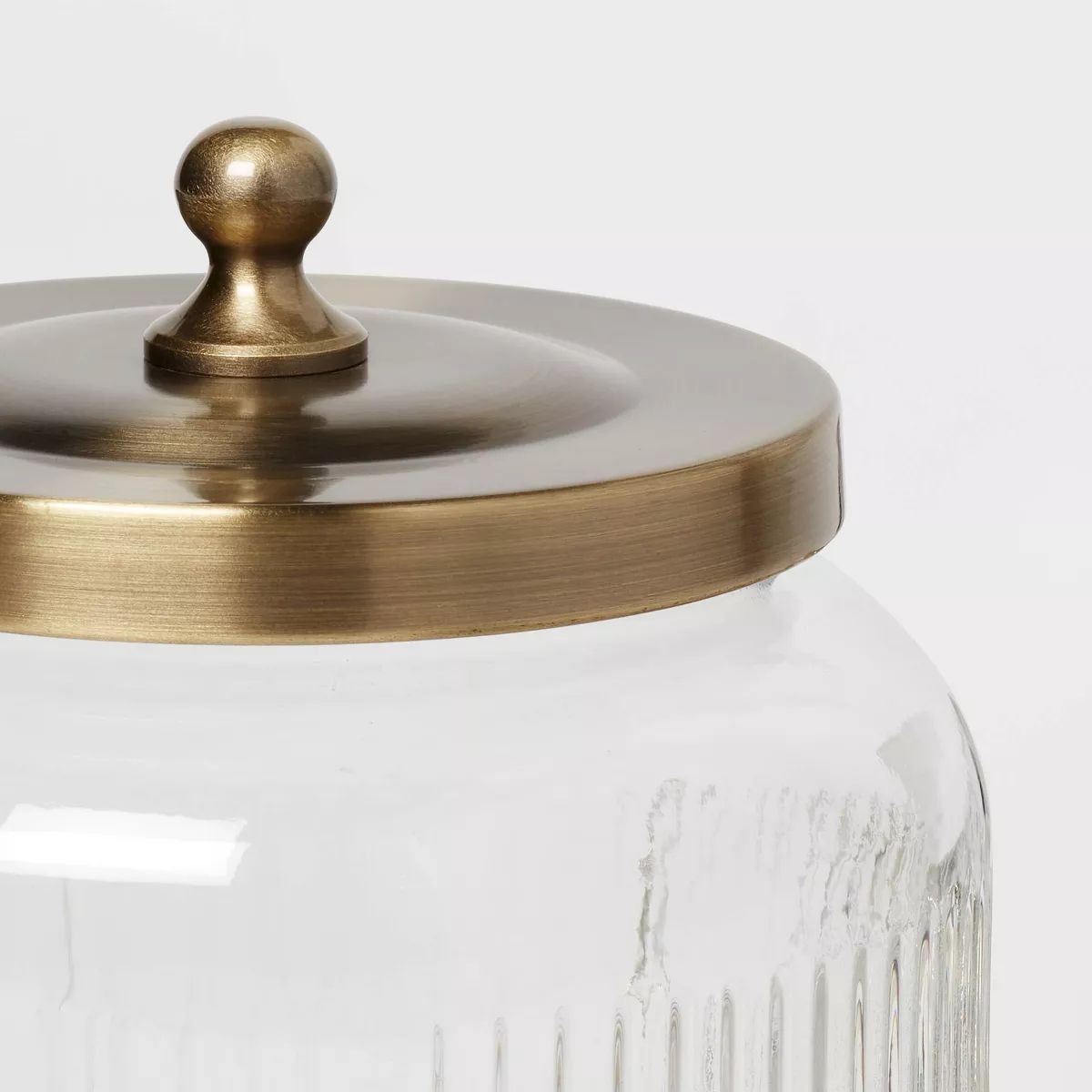 Medium Glass Bath Canister Brass - Threshold™ | Target