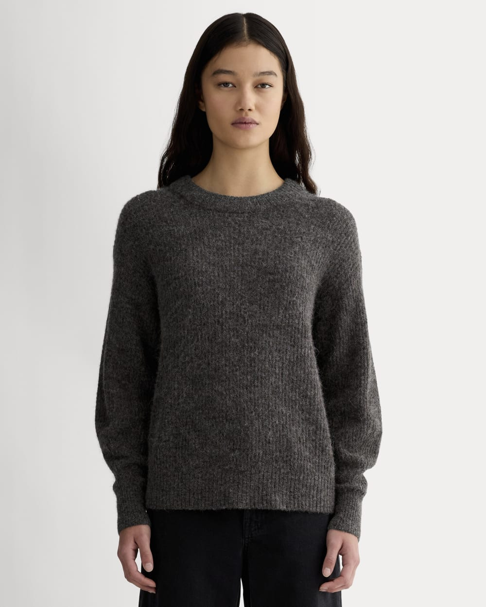 The Cocoon Crew in Alpaca | Dark Charcoal | Everlane