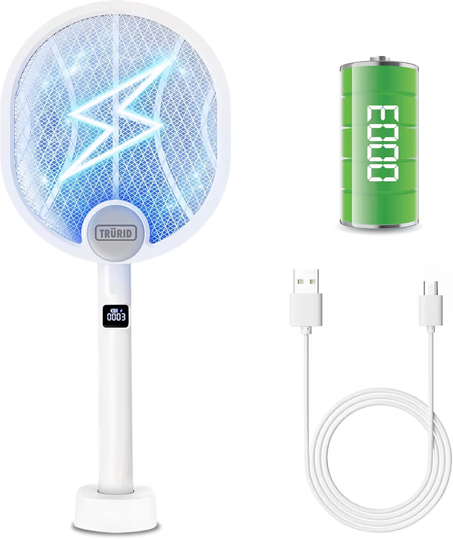 Fly Swatter and Bug Zapper Indoor - 2-in-1 Electric Swatter with Rechargeable Mosquito Zapper, Hi... | Amazon (US)