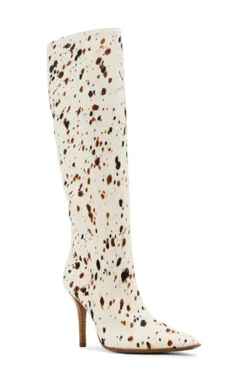 Steve Madden Wescot Genuine Calf Hair Knee High Boot in Tan/Multi at Nordstrom Rack, Size 7.5 | Nordstrom Rack