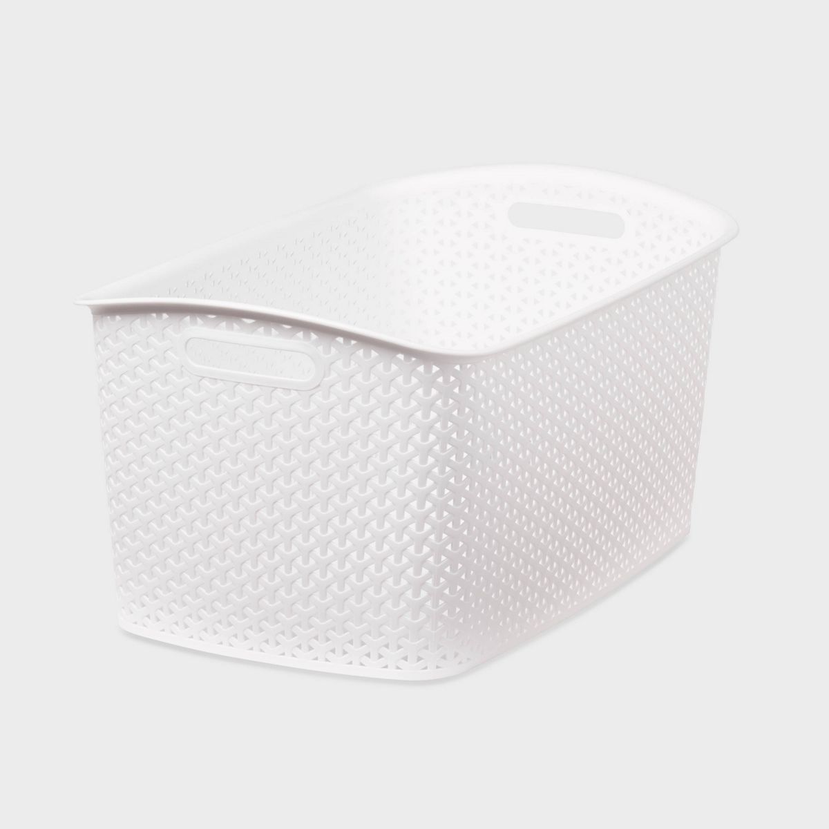 Y-Weave Jumbo Decorative Storage Basket White - Brightroom™ | Target