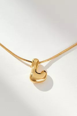 Mini Bubble Letter Monogram Necklace | Anthropologie (US)