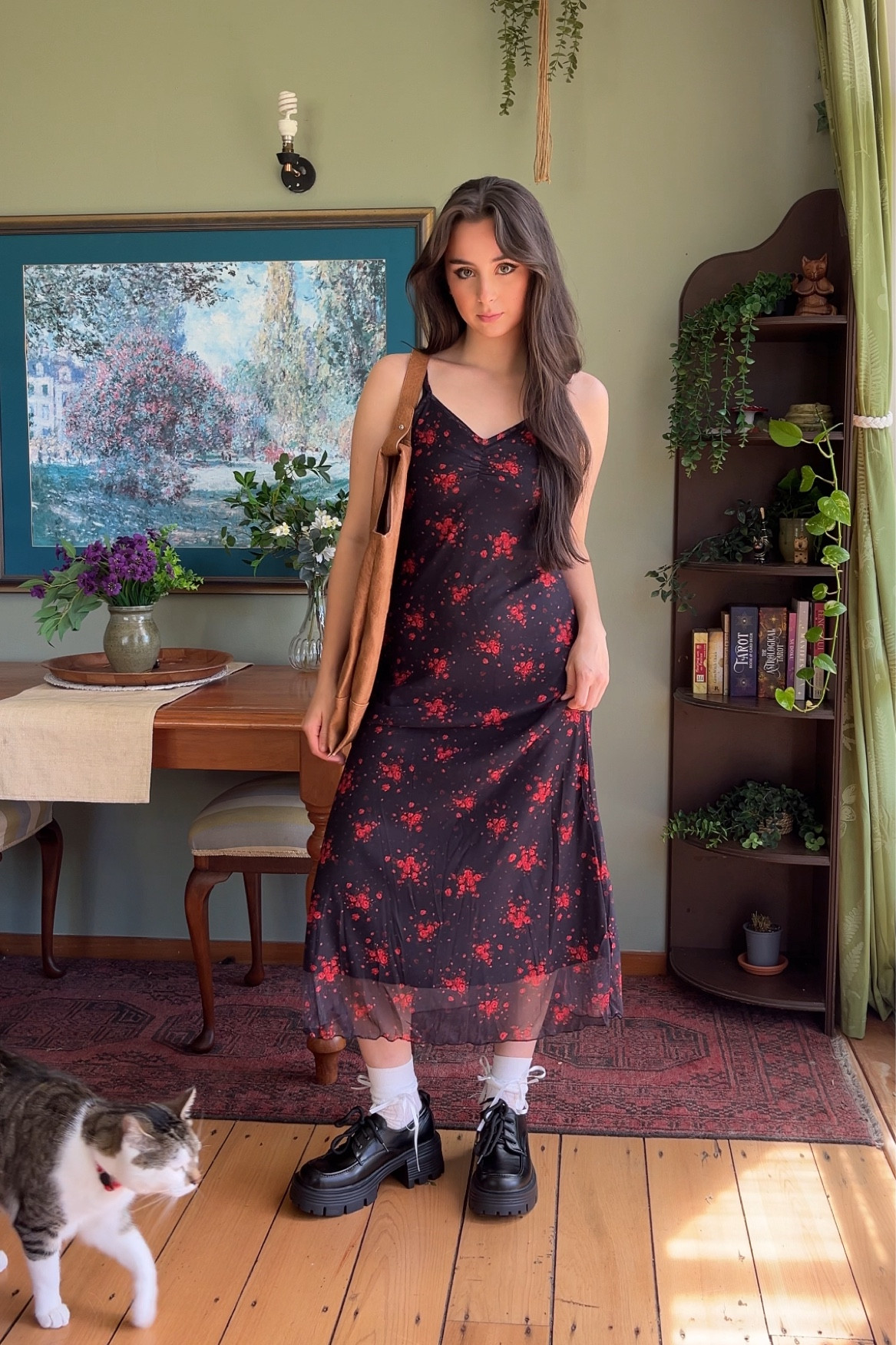 My all time new fav dress 🐈‍⬛❤️ #datenight #outfitinspo #dress