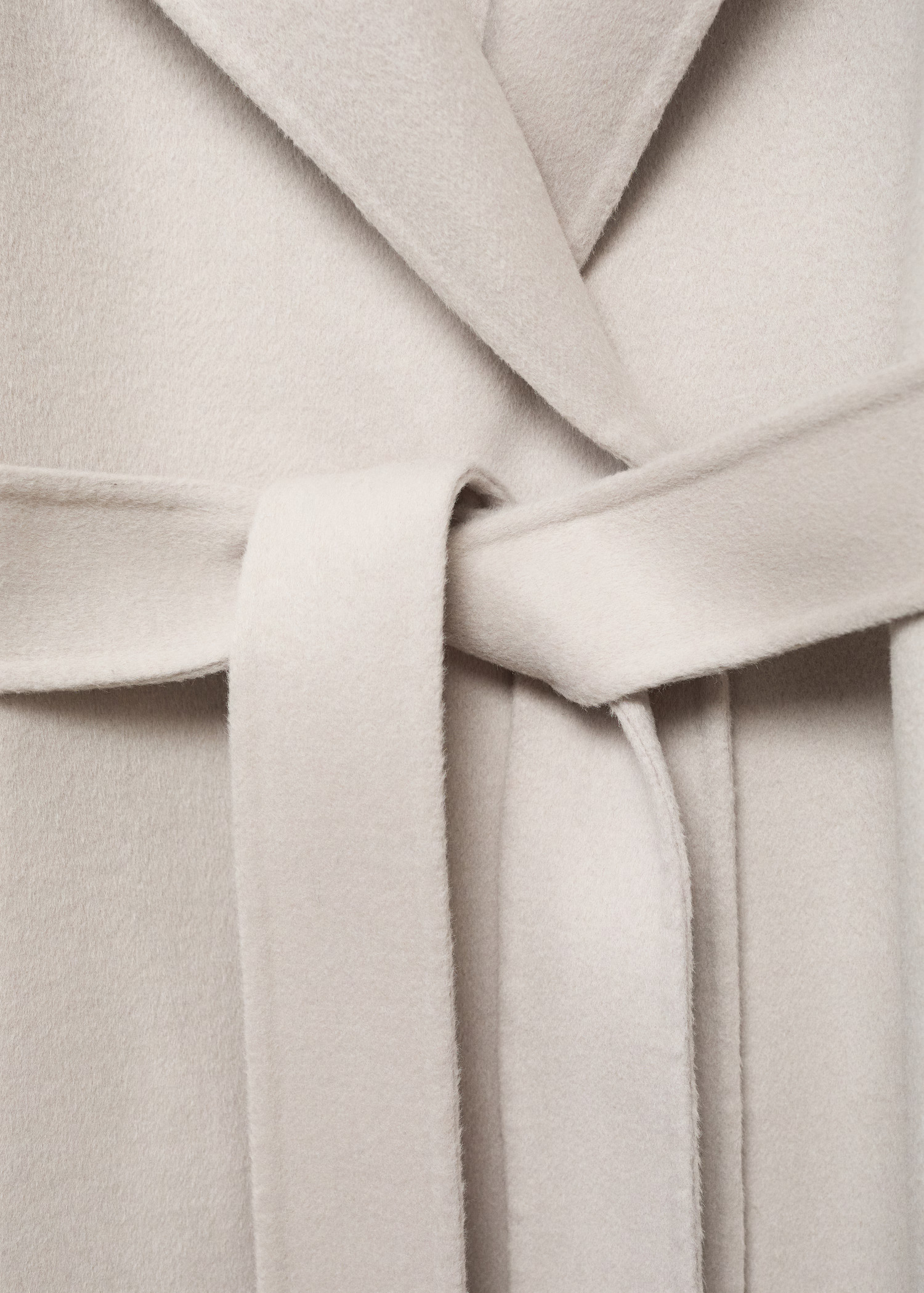 Handmade wool coat with belt | MANGO (UK)