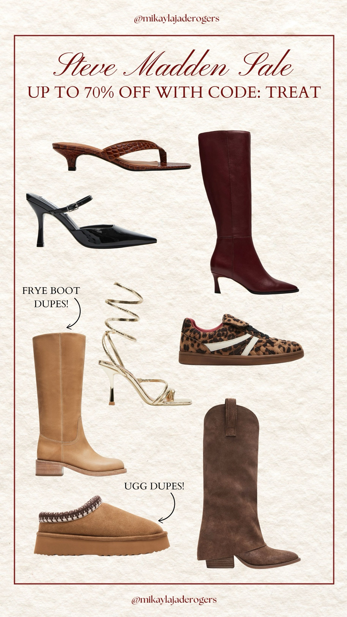 Steve Madden sale!! Code: TREAT

#LTKShoeCrush #LTKSaleAlert #LTKSeasonal