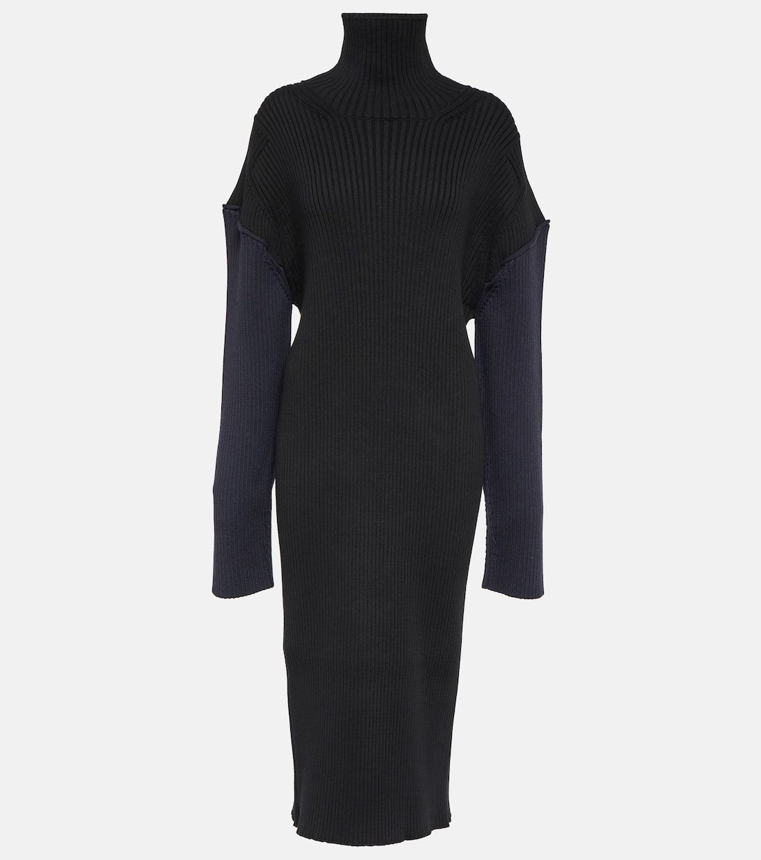 Deela cotton-blend turtleneck dress | Mytheresa (UK)