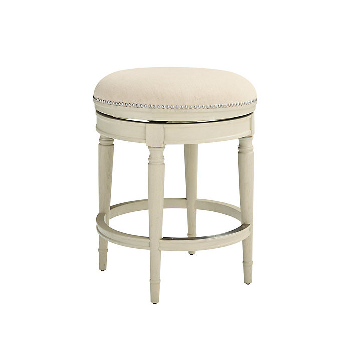 Anderson Swivel Backless Bar & Counter Stool | Frontgate
