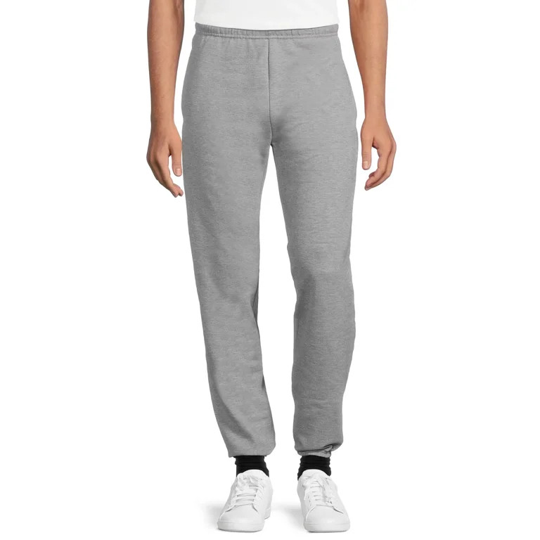 Athletic Works Men's & Big Men's Fleece Elastic Bottom Sweatpants, Sizes S-4XL | Walmart (US)