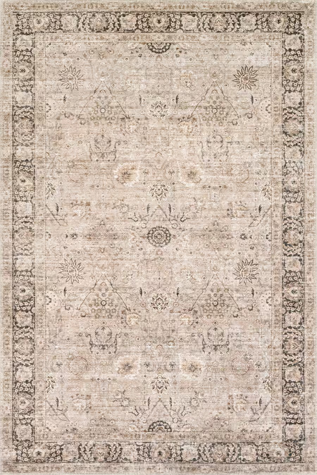 Sand Bayberry Vintage Washable Area Rug | Rugs USA