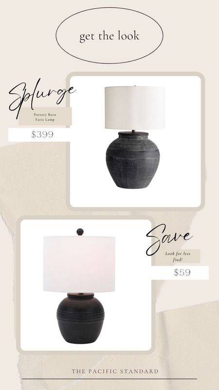 Daily Find #274 | Pottery Barn Faris Ceramic Table Lamp #lookforless 

Links in comments ♥️ there are a ton of great look for less options for this lamp! Sadly, they always seem to go in and out of stock, this is in stock and comparable in price to the others 👍🏻 

#LTKhome #LTKsalealert #LTKFind
