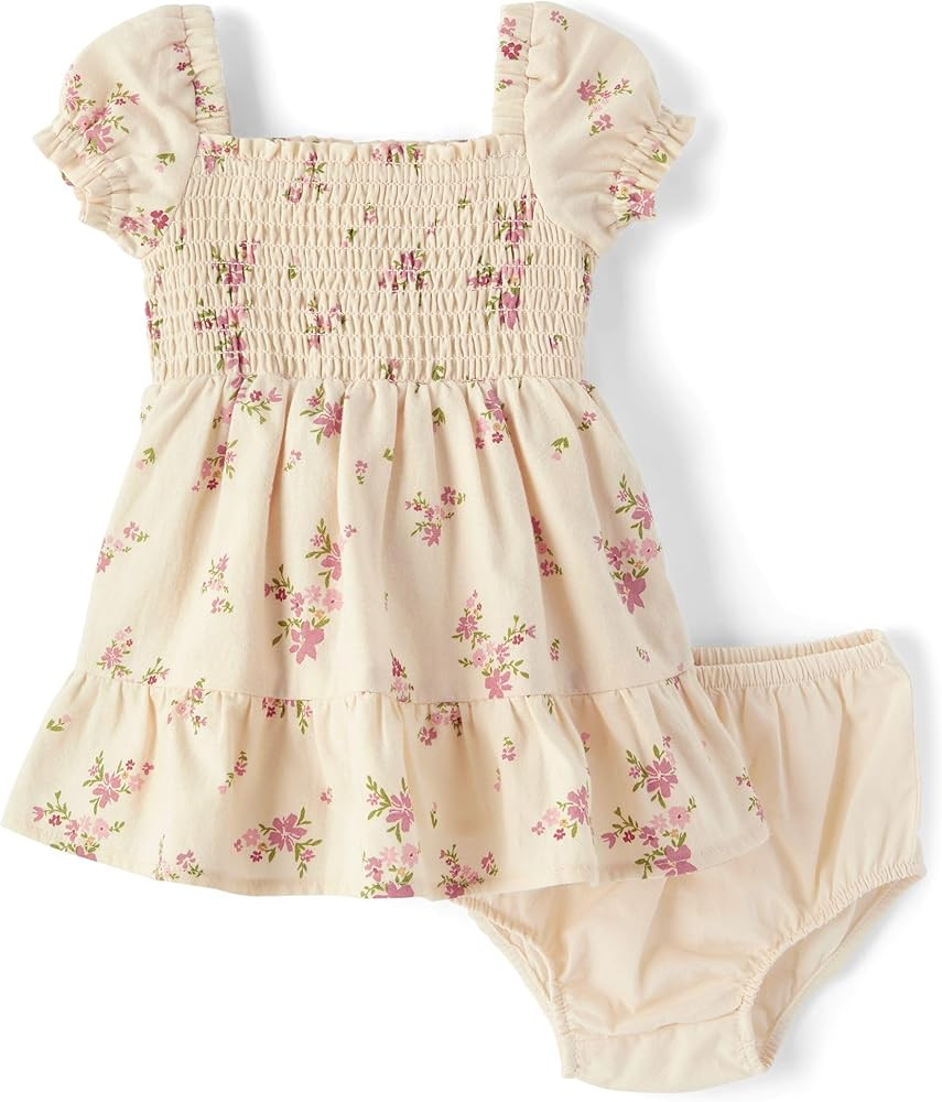 Gymboree Baby-Girls and Newborn Dress with Diaper Cover, 2 Piece Outfit | Amazon (US)