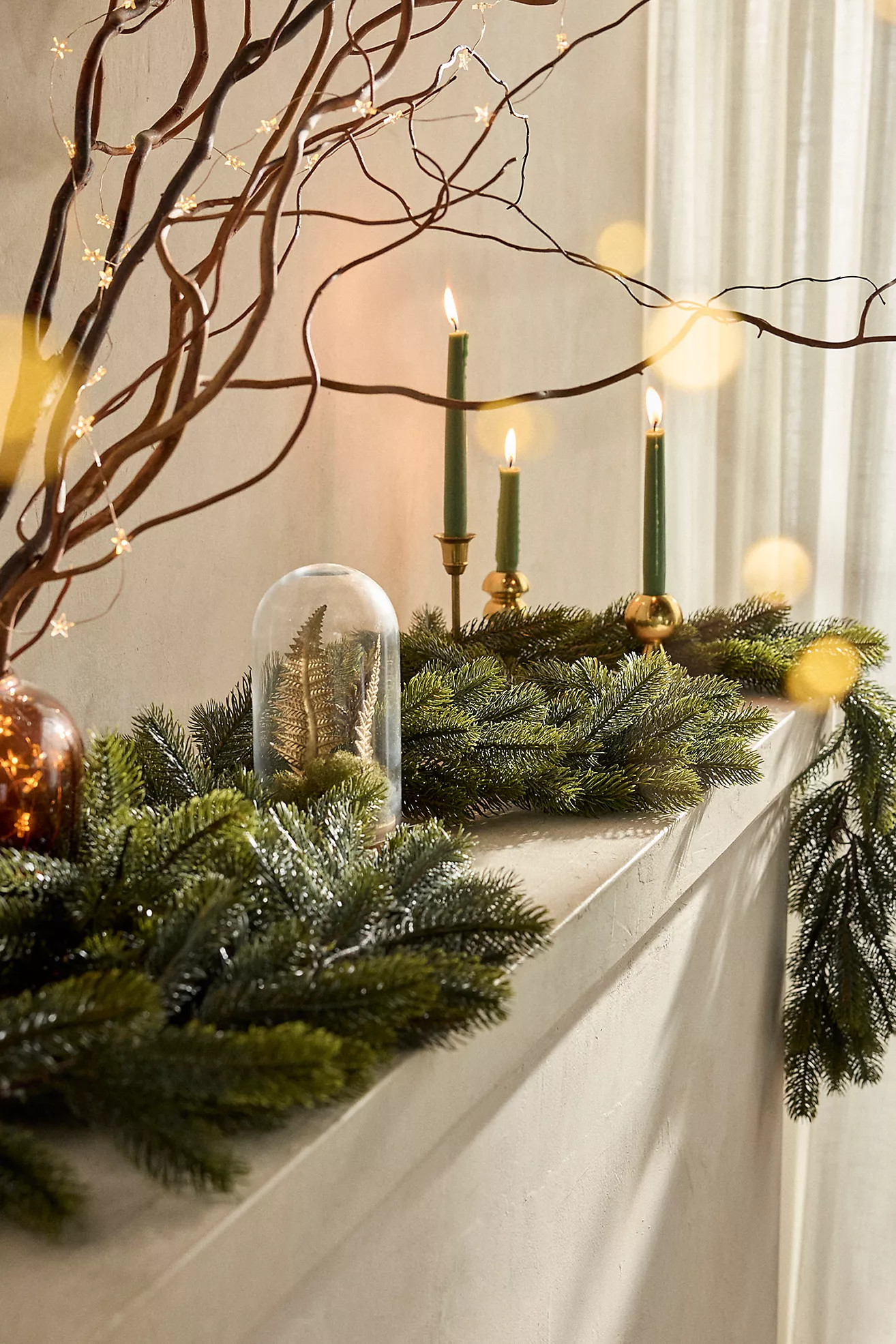 Outdoor Faux Greenery Garland | Anthropologie (US)