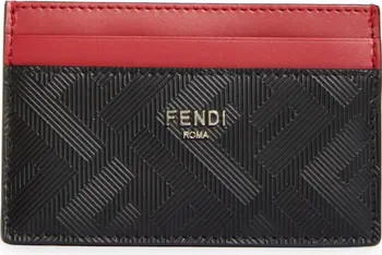 Fendi Colorblock Leather Card Case | Nordstrom | Nordstrom