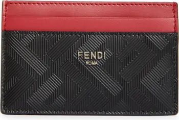 Fendi Colorblock Leather Card Case | Nordstrom | Nordstrom