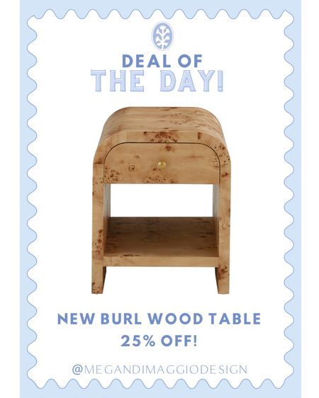This pretty new waterfall burl wood side table is sooo adorable!! Love the bottom shelf and drawer! Use it in a living room or even as a cute nightstand!! Snag it now for 25% OFF during the Presidents Day sale!!

#LTKsalealert #LTKSpringSale #LTKhome