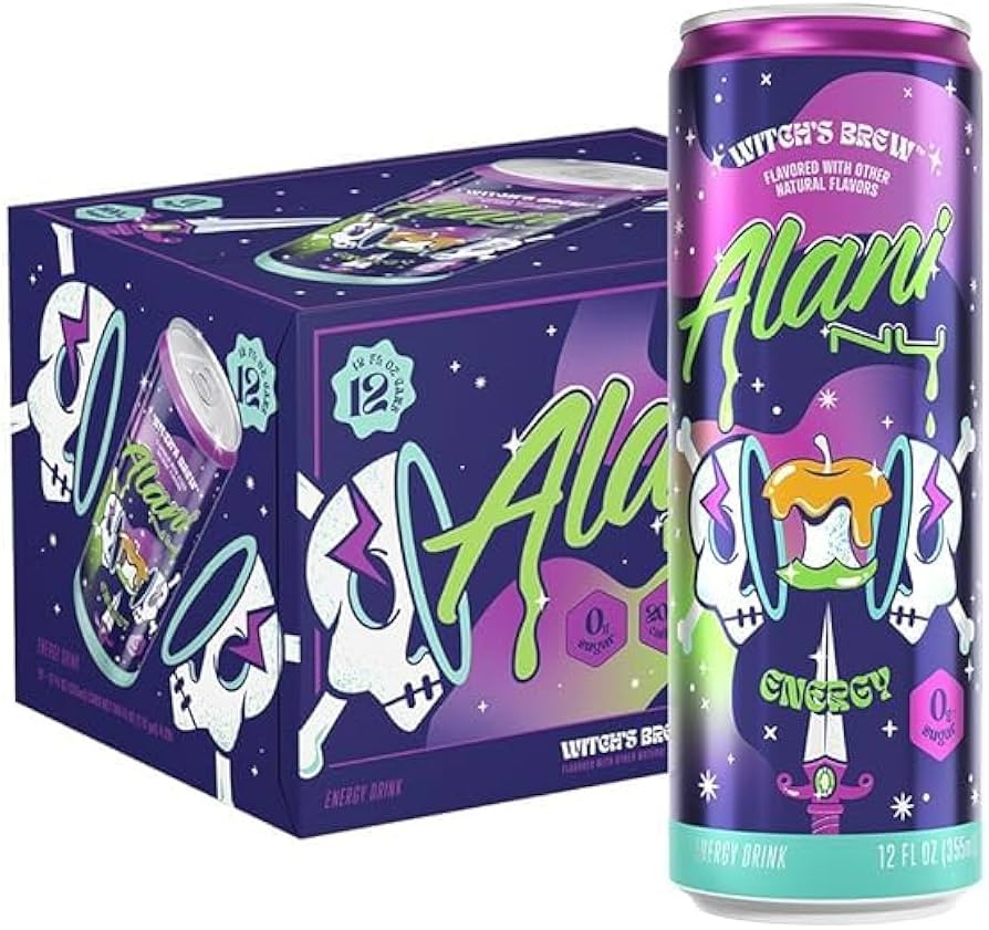 NEW Alani WITCH'S BREW Sugar Free, Low Calorie Energy Drinks, 12 oz (12 pack) | Amazon (US)