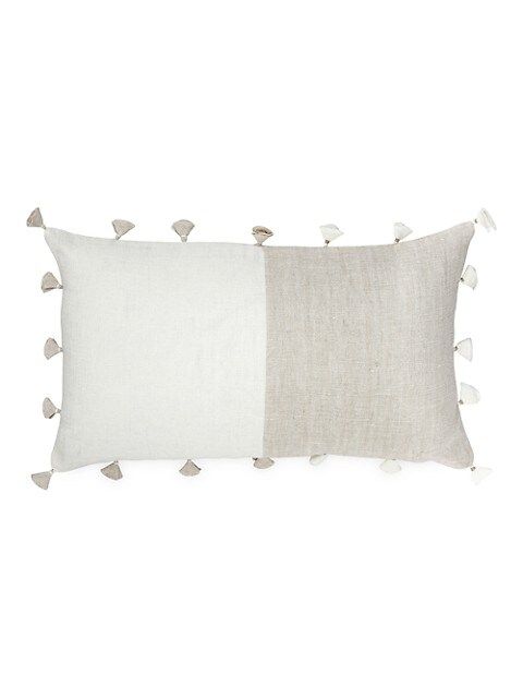 Anaya So Soft Linen Tassels Pillow | Saks Fifth Avenue