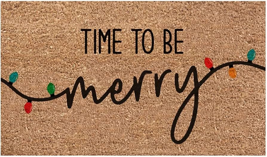 Christmas Rubber Mats for Floor 23.6 X 15.7 Inches Welcome Hello Santa Doormat Indoor Absorbent N... | Amazon (US)