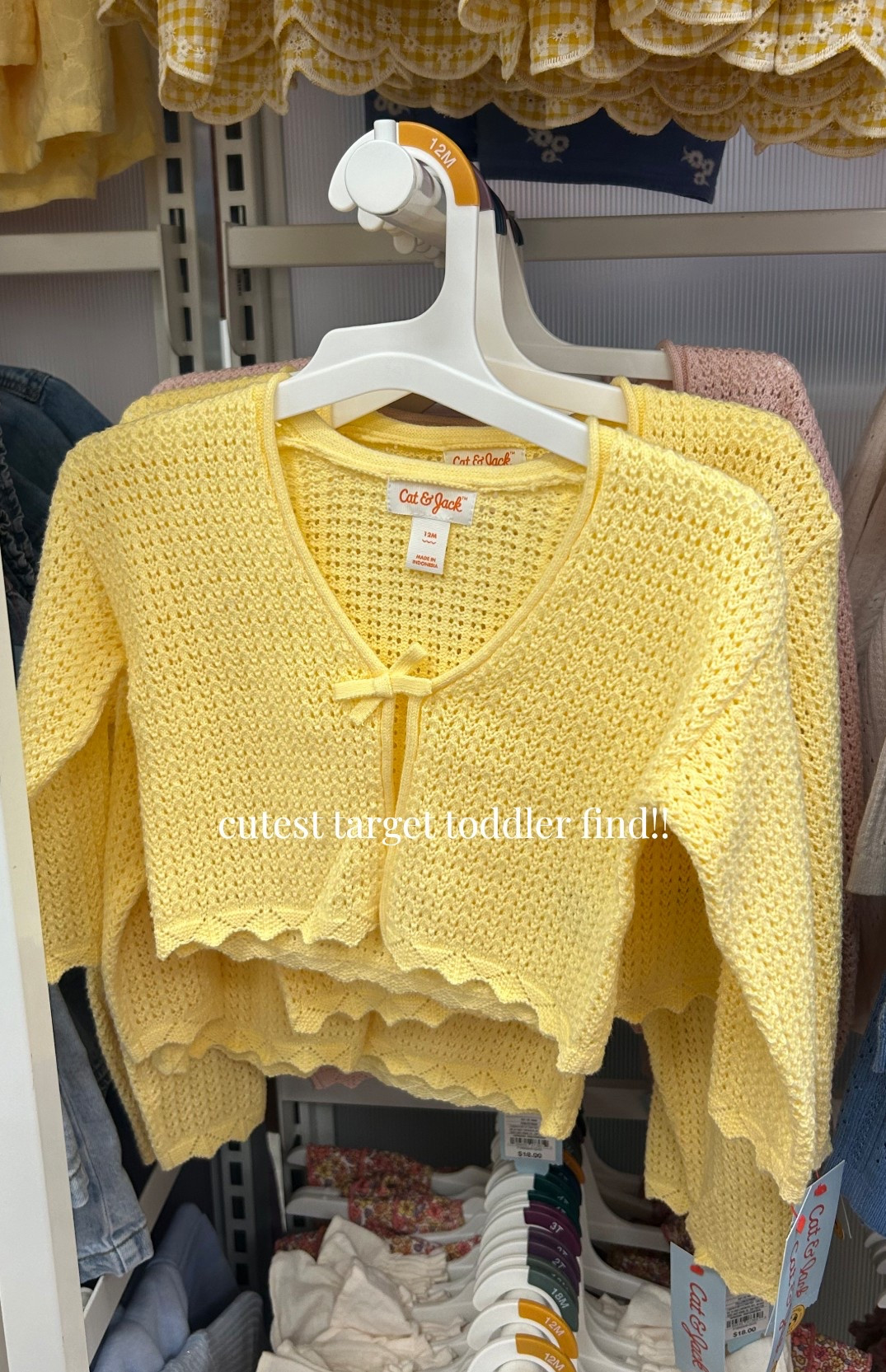Toddler girls yellow knit cardigan 
Target toddler fins
Easter toddler girl outfit 

#LTKmomlife #LTKKids #LTKBaby