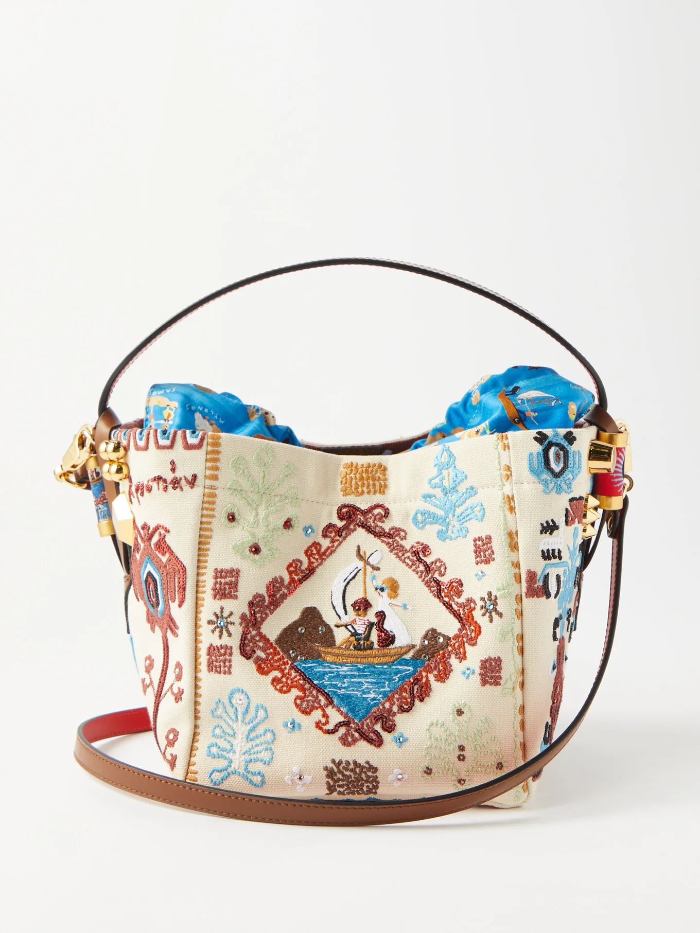 Greekaba Loubi Frise mini bucket bag | Christian Louboutin | Matches (US)