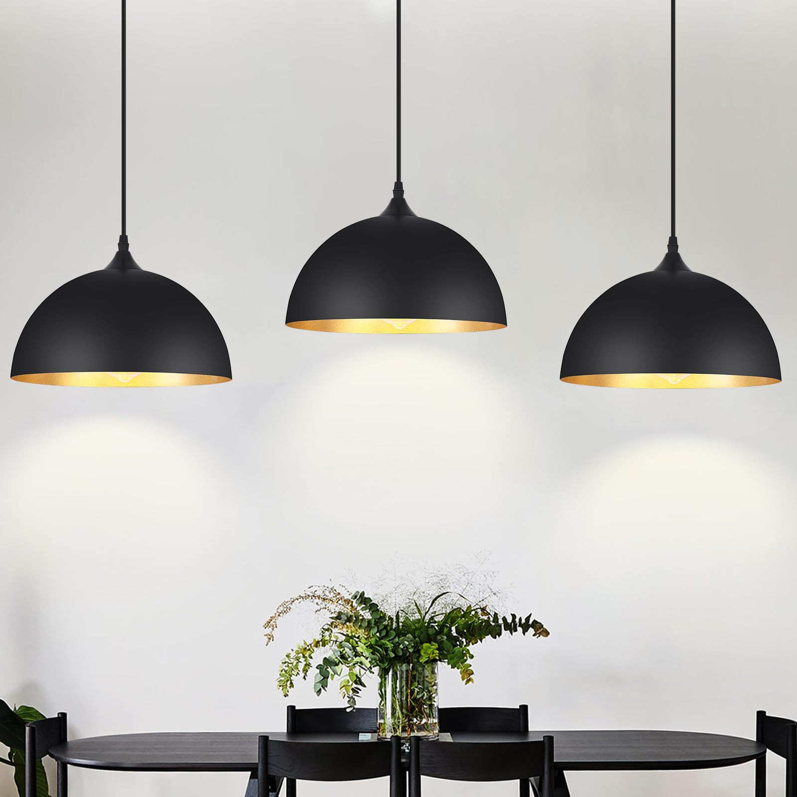 3 Pack Pendant Lights for Kitchen Island Modern Pendant Lighting Fixtures Hanging Vintage Ceiling... | Amazon (US)
