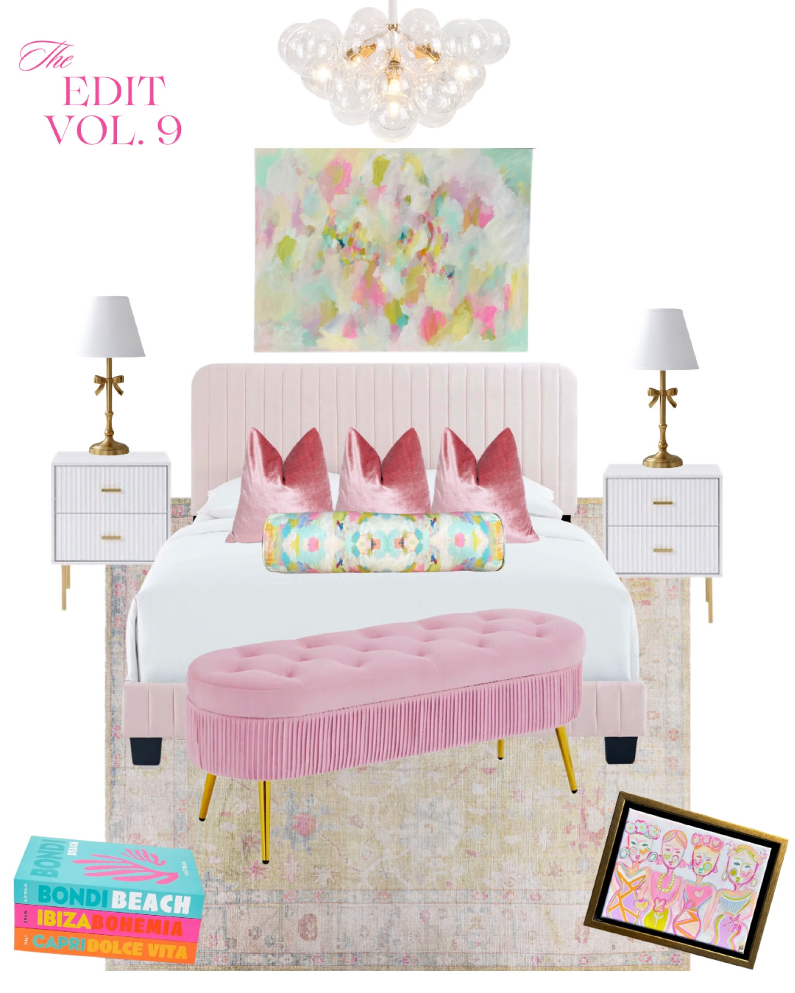 💕I am SO excited to bring back The Edits! Last summer I started this fun series leading up and throughout dorm season and it was SO HELPFUL!🙌🏻
If you’re like me, you can’t thrive without a plan and you’re a visual learner so having a picture like this is very important in creating your beautiful, new room!!🦋
✨The BEST part is everything you see here is I have a DIRECT link for you to shop so you can literally create the exact look!!
⭐️All of these links can be found on my LTK page Mkdeckerdesigns & you can shop the pillows and artwork seen in this darling room on Mkdeckerdesigns.com 
(One of my favorite tips is START WITH ART!! Our new “Heaven-Sent” abstract has become an instant best seller and will set the tone for pretty space!! I absolutely LOVE how it looks with our new “Spring Fever” Bolster pillow!!)
🎀Feel free to message me with any sizing or design questions and happy planning!!
✅Be sure to SAVE this pic for future inspiration!!

#LTKhome #LTKfindsunder50 #LTKstyletip