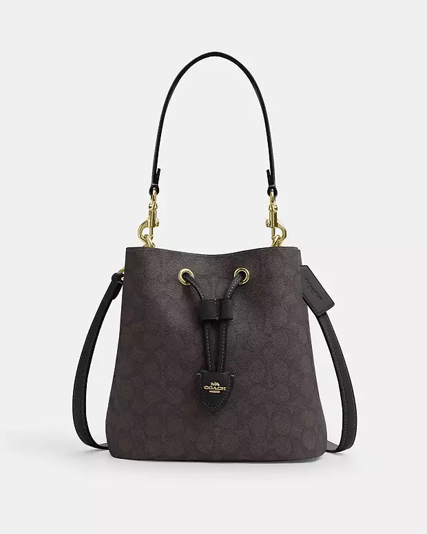 Rowan Bucket Bag In Signature Canvas | Coach Outlet US