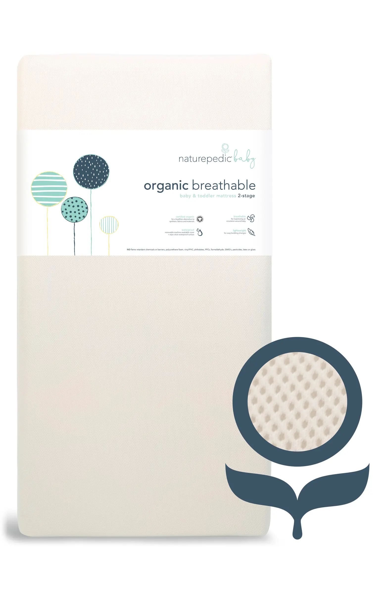 Naturepedic Organic Breathable 2-Stage Crib Mattress | Nordstrom | Nordstrom