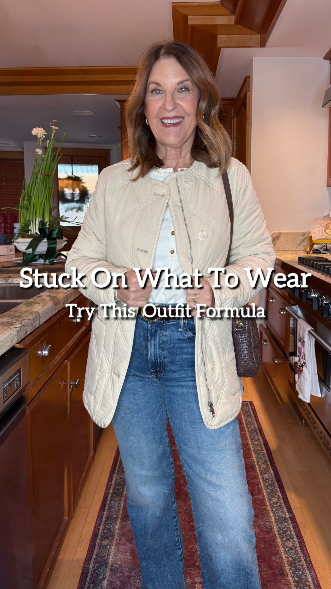 Stuck on what to wear? This outfit formula always works. 

Keeping the same color on top creates a clean line, which instantly looks more polished and put-together. 

Today I’m wearing the softest $39.90 henley! Added an ecru cardigan and a collarless jacket, all in the same color. 

Favorite straight jeans, boots, and a handbag complete the look.  Want some extra color? Try adding a scarf. 

Top fits tts- I'm wearing a small, but I bought other colors in XS (great colors and price).
Cardigan fits tts-om wearing a size Xs.
Coat fits tts-I’m wearing an Xs.
Jeans fit tts. If between sizes, size down. Available in petites too. I'm wearing a regular 25. 
Boots fit tts.

#LTKOver40 #LTKFindsUnder50 #LTKootd