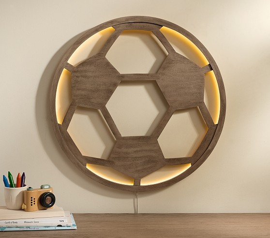Backlit LED Soccer Ball Decor (24") | Pottery Barn Kids