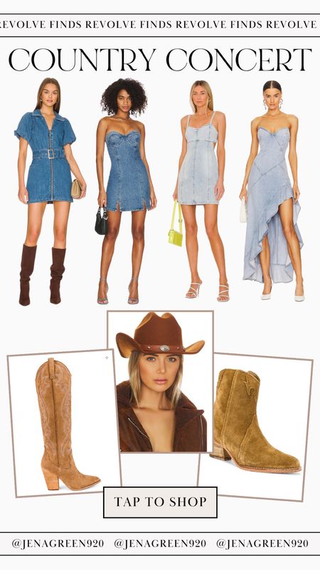 Country Concert | Western Wear | Nashville Outfit | Nashville Look | Denim Dress 

#LTKunder100 #LTKstyletip #LTKSeasonal