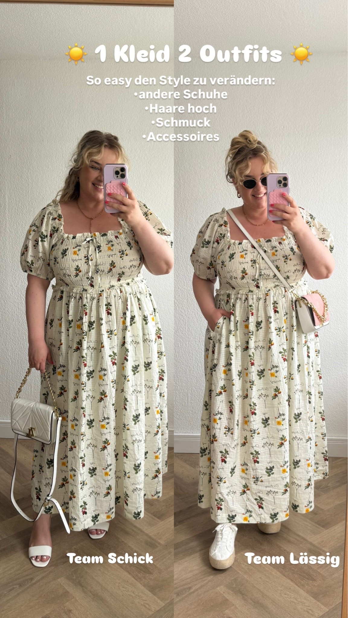 1 Kleid 2 Outfits ☀️

#plussizefashion #blumenkleid #sommeroutfit

#LTKsummer #LTKplussize #LTKkleider