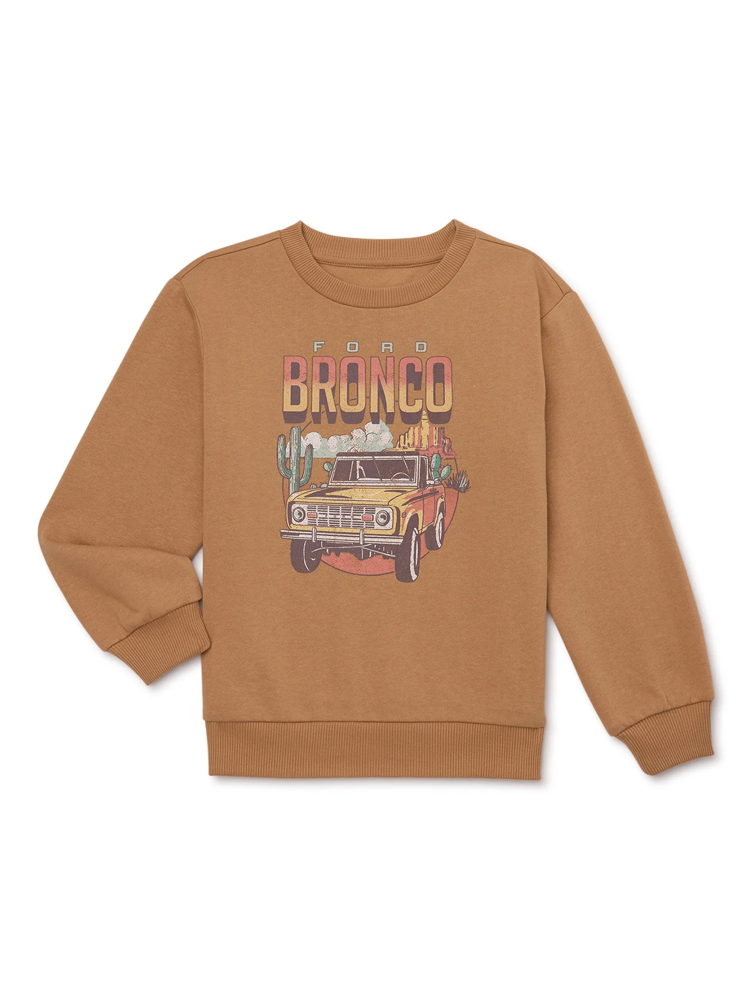 Ford Bronco Girls Desert Graphic Crewneck Fleece Sweatshirt, Size 4-16 | Walmart (US)