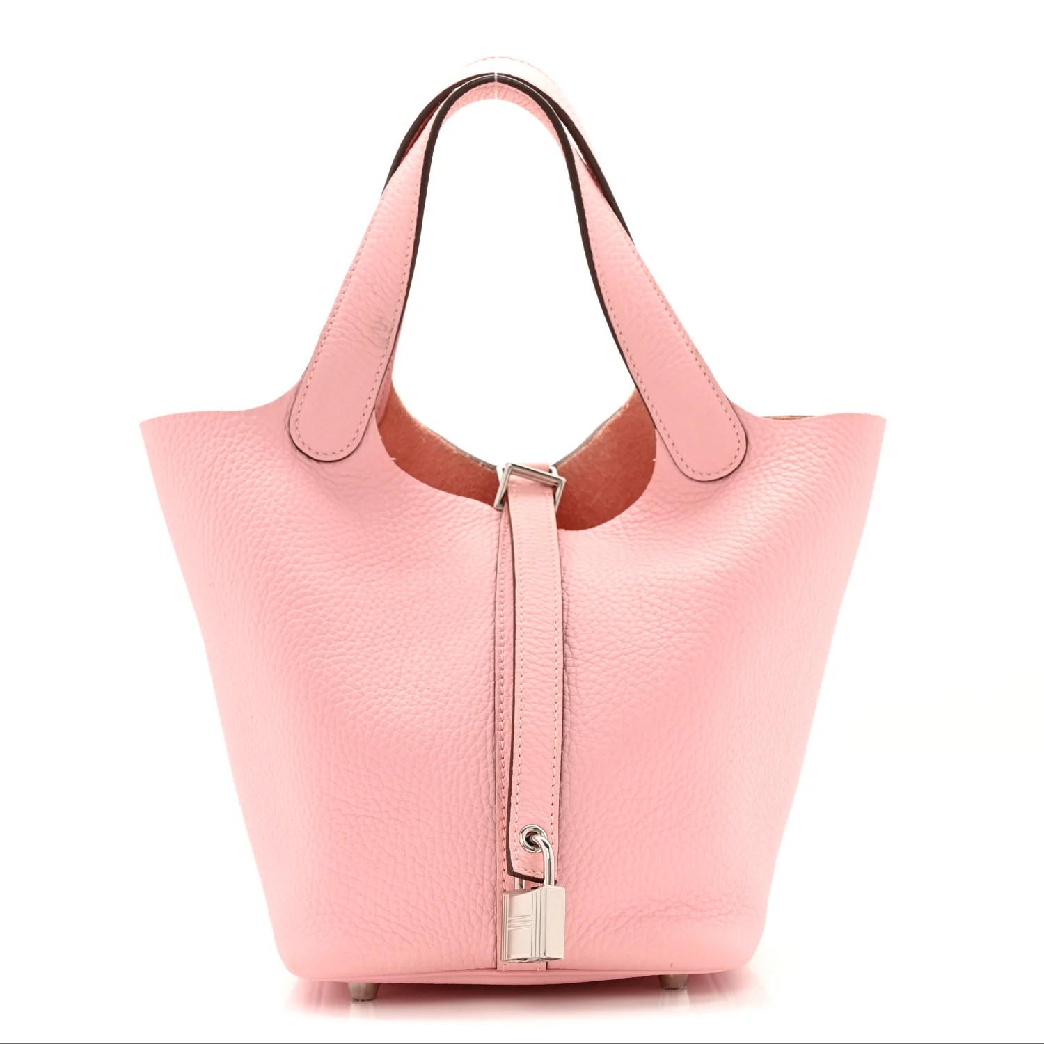 Hermes Taurillon Clemence Picotin Lock 18 PM Rose Sakura | FASHIONPHILE (US)