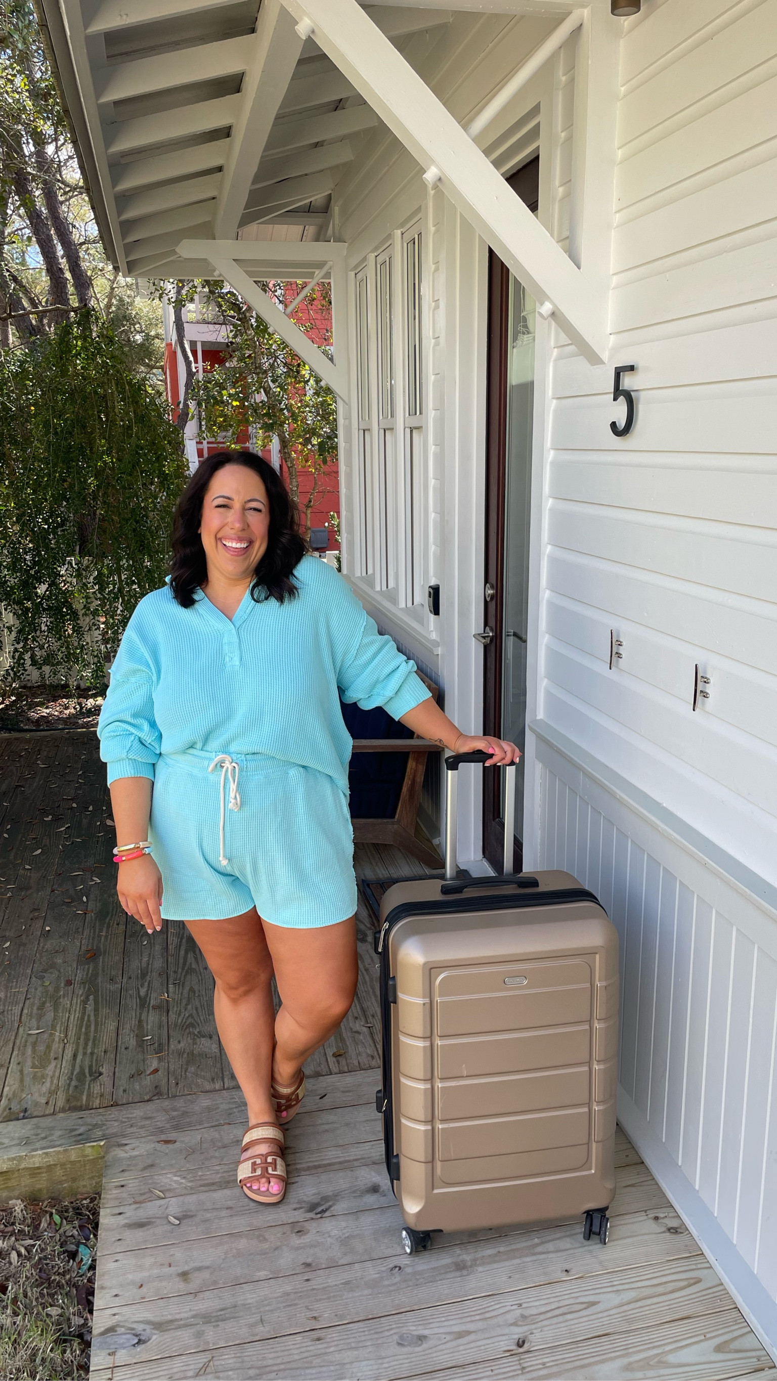 Aerie waffle knit casual set for midsize plus size beach wear wearing size XXL in bottoms and large in top 

#LTKplussize #LTKmidsize #LTKSpringSale