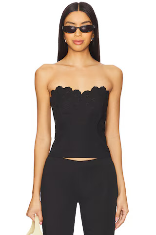 Frankies Bikinis Twilight Top in Black from Revolve.com | Revolve Clothing (Global)
