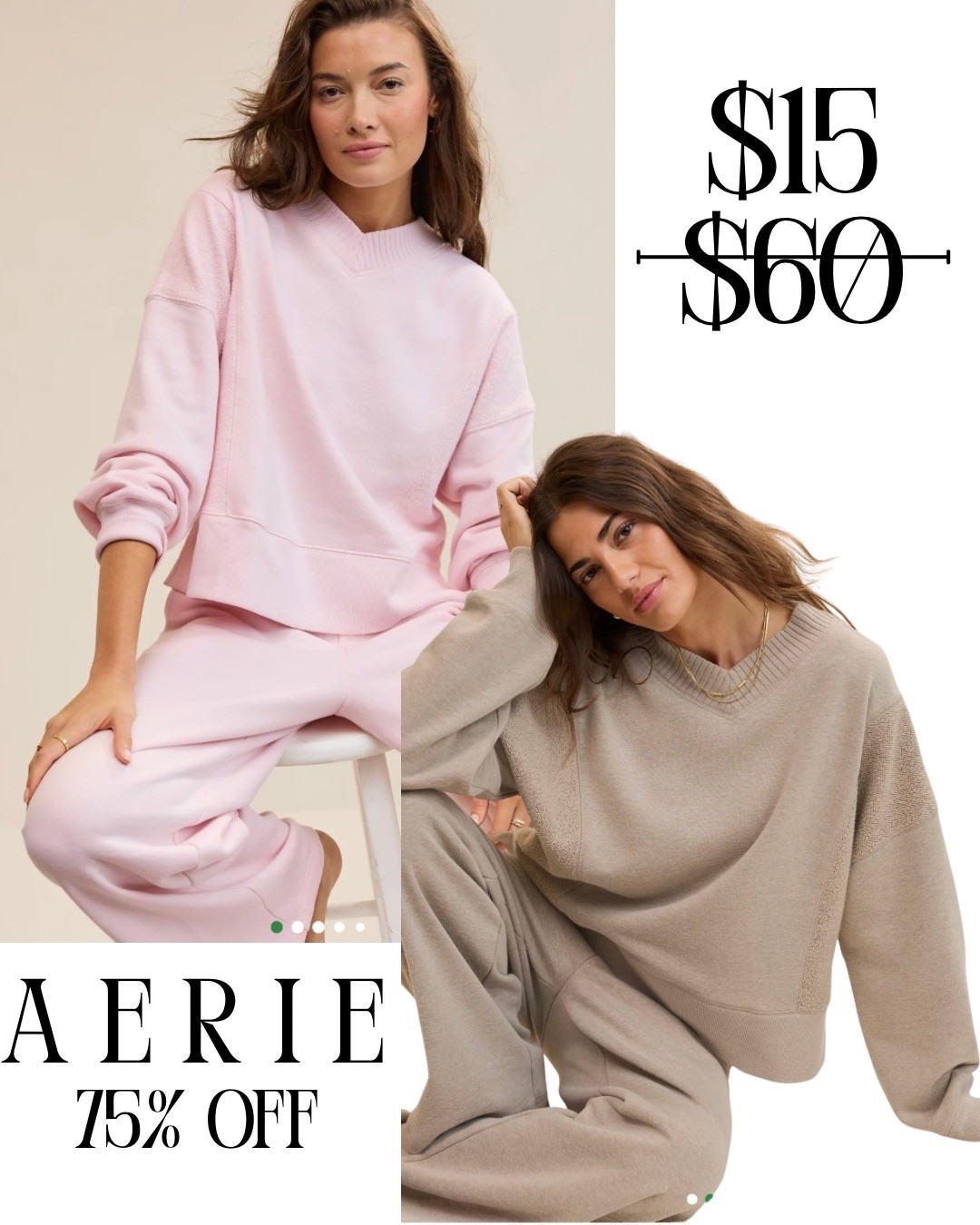 Aerie clearance! 70% off! $15 I lived in these tops this winter.

#LTKSaleAlert