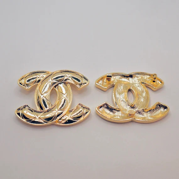 Classic Gold Chunky Quilted Brooch Pin Jewelry C136 | Etsy | Etsy (US)