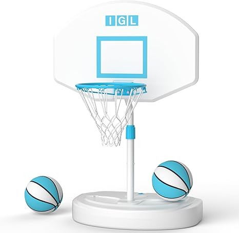 IGL DunkSplash Elite Pool Basketball Hoop, Swimming Pool Basketball Hoop Poolside with PC Backboa... | Amazon (US)
