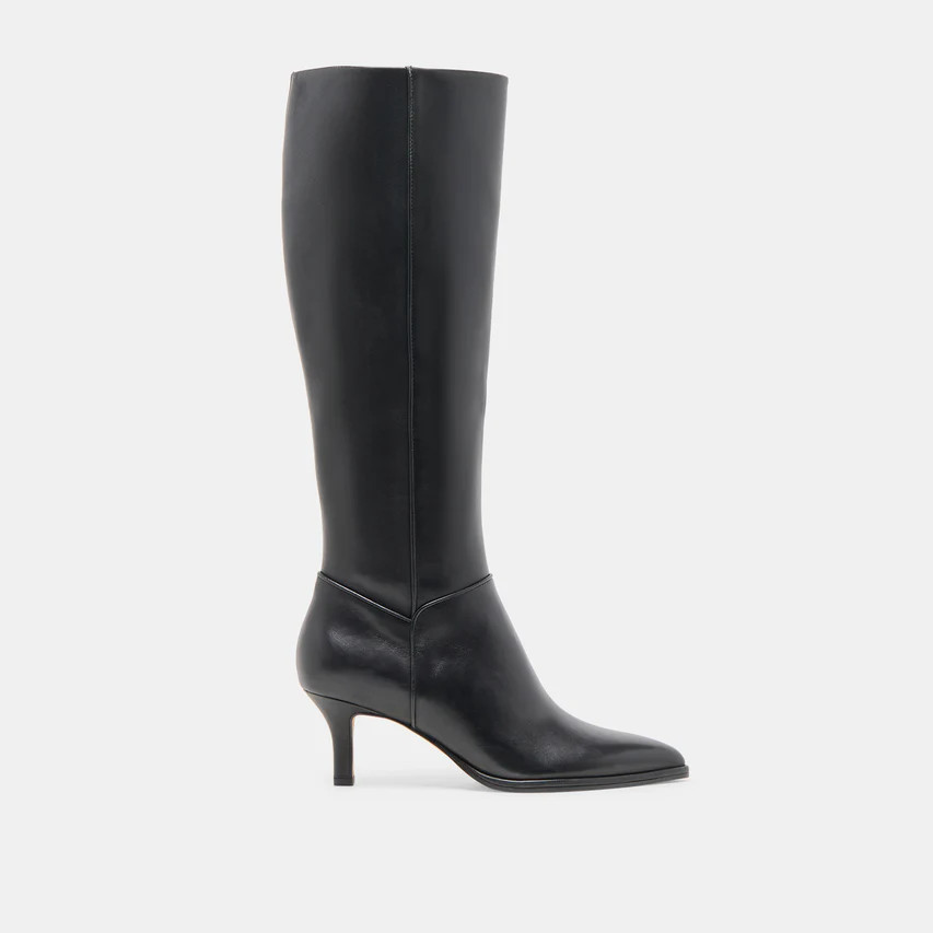 Aldy Black Leather Boots | Dolce Vita | DolceVita.com
