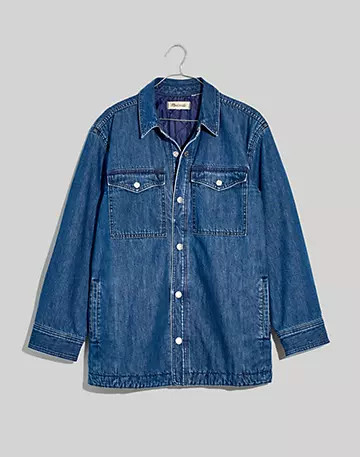 Quilted-Lining Denim Shirt-Jacket | Madewell