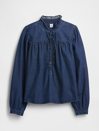 Oversized Ruffle Top | Gap Factory