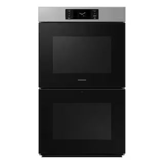 Bespoke 30" Double Wall Oven with AI Pro Cooking Camera in Stainless Steel | The Home Depot