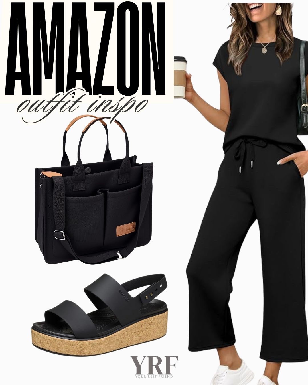 The perfect all-black casual outfit. Black wedge sandals, a black jumper, and a canvas black tote make this an easy, comfortable look for teachers or running errands while still looking put together.

#AllBlackOutfit #CasualStyle #TeacherOutfit #LTKFinds #LTKStyle #EverydayOutfit #ErrandOutfit #ComfyAndCute #AmazonFashion #WardrobeEssentials #LTKOnTheGo #TeacherStyle #CasualChic


#LTKmomlife #LTKFindsUnder50 #LTKootd